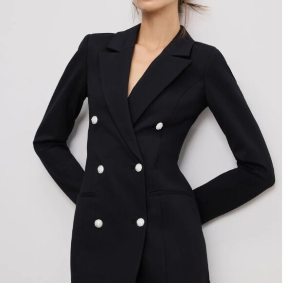 GOOD AMERICAN Luxe Suiting Exec Long Sleeve Blazer Minidress (3XL) New With Tags - Picture 2 of 5